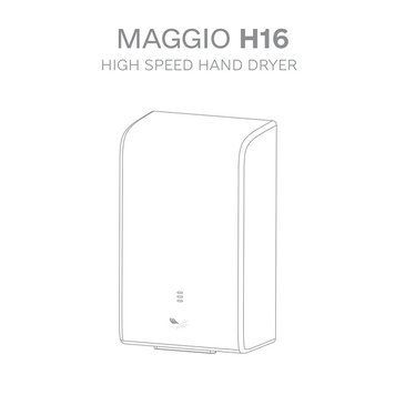 Профессиональная сушилка для рук Rixo Maggio H16W для санузлов