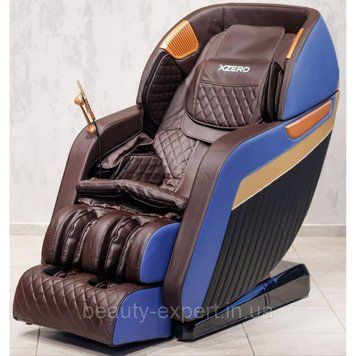 Масажне розкладне крісло XZERO LS 35 4D Blue крісло з масажем з функцією автоматичного визначення форми тіла