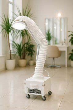 Профессиональная педикюрная вытяжка FUSION PLUS PREMIUM/М - с LED подсветкой для мастеров маникюра и педикюра