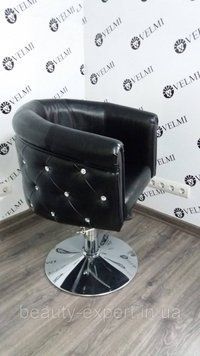 Крісло перукарське на гідравліці для салонів краси OBSESSION VM856 Диск хром