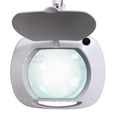 Лампа лупа на струбцине с LED подсветкой (холодный свет) 6030 Led (3 диоптрии 12W) для косметологии