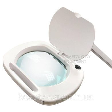 Лампа лупа на струбцине с LED подсветкой (холодный свет) 6030 Led (3 диоптрии 12W) для косметологии