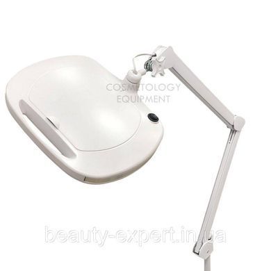 Лампа лупа на струбцині з LED-підсвіткою (холодне світло) 6030 Led (3 діоптрії 12W) для косметології