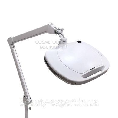 Лампа лупа на струбцині з LED-підсвіткою (холодне світло) 6030 Led (3 діоптрії 12W) для косметології
