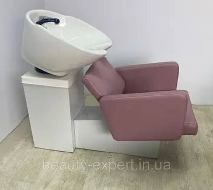 Перукарська мийка з кріслом Чип ФЛАЙ крісло-мийка в салон краси меблі для перукарень у рожевому кольорі