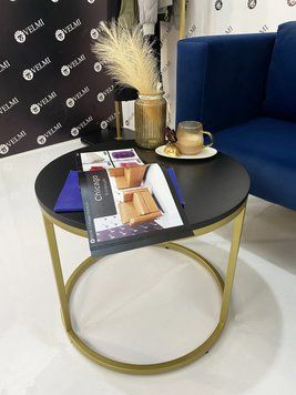 Круглый журнальный столик Loft для салона клиники столики для зоны ожидания VM5002