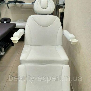 Крісло-Кушетка автоматична косметологічна регульована (4-ре електромотора) колір білий