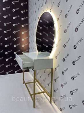 Візажне Дзеркало для макіяжу з підсвічуванням Eclipse робоче місце візажиста бровиста дзеркало зі столиком