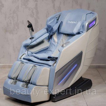 Крісло для відпочинку з масажем всього тіла XZERO Y18&nbsp;SL Blue&nbsp;на зріст користувача до 185 см і вагою до 130 кг