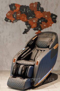 Багатофункціональне масажне крісло Manzoku Sakura&nbsp;Blue 12 автоматичних програм масажу