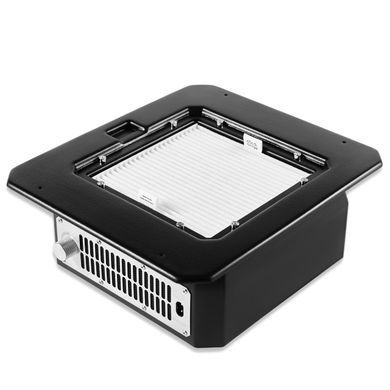Професійна вбудована витяжка для манікюру&nbsp;MicroSTOP Prof Black&nbsp;витяжка для нігтьового пилу&nbsp;з HEPA фільтром