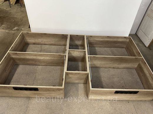 Подіум ПОД-04а для педикюрного реклайнера подвійний подіум з розетками навантаження 250+кг