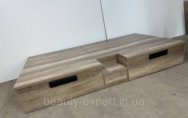 Подіум ПОД-04а для педикюрного реклайнера подвійний подіум з розетками навантаження 250+кг