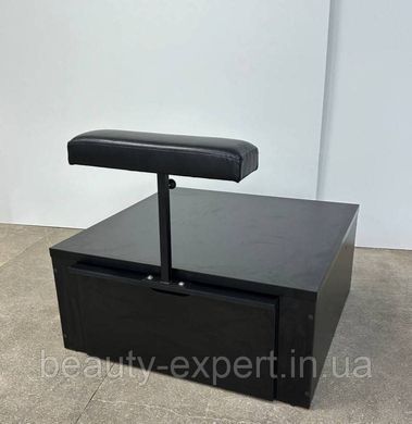 Подіум для педикюрного крісла педикюрний подіум з ящиком і підставкою для ніг ПОД-06а/black