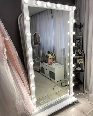Дзеркало PAKS для перукарів у салоні краси Робоче дзеркало на колесах з підсвічуванням на повний зріст М-610(18)