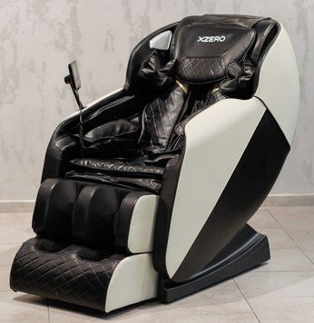Массажное кресло для отдыха 5 видов массажа тела XZERO X12 SL Black&White массажные кресла Premium