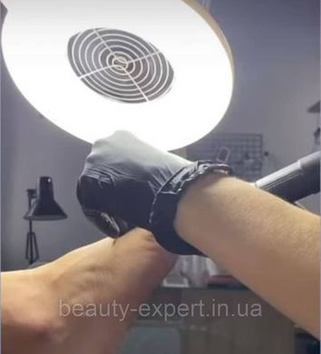 Пылесос для педикюра на ножке с креплением педикюрная Вытяжка с ЛАМПОЙ на струбцине AIR DUST