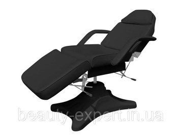 Кушетка косметологическая на гидравлике CH-234 black кресло 3-х секционное для косметолога