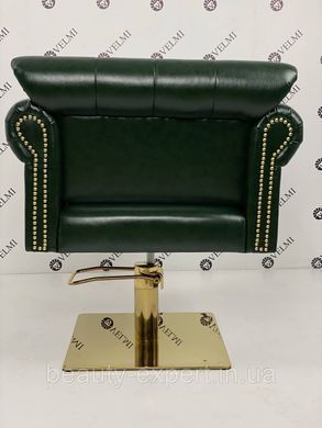 Парикмахерское кресло Lili VM874 гидравлическое кресло для парикмахера Квадрат золото
