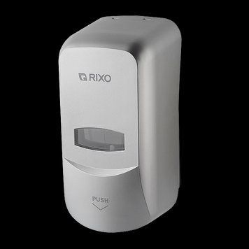 Дозатор жидкого мыла Rixo Grande S368S серебряный 600 мл настенный