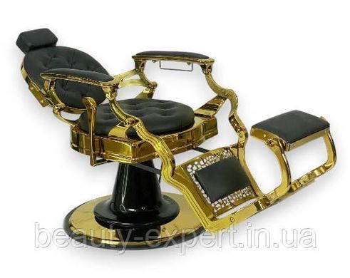 Кресло парикмахерское мужское Barber с подголовником и подножкой для барбершоп Gold Cardinal