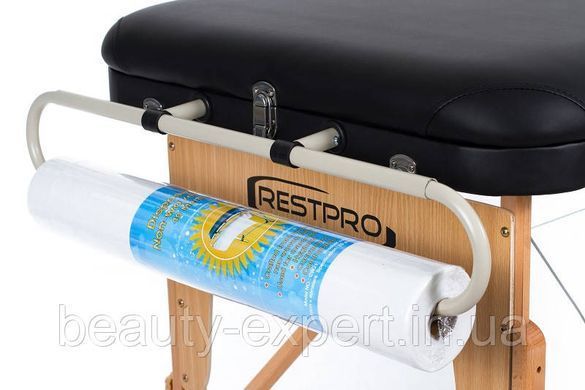 Складаний посилений масажний стіл, кушетка регулюванням висоти RESTPRO VIP 3 кольори Чорний