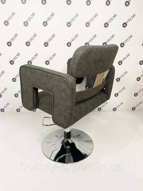 Парикмахерское кресло ГИДРАВЛИКА + ДИСК для клиентов парикмахера Silver VM871
