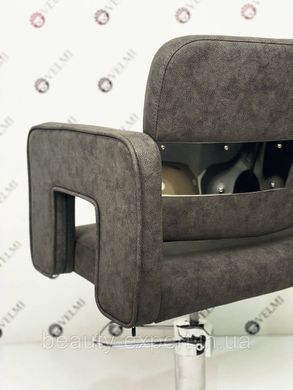 Парикмахерское кресло ГИДРАВЛИКА + ДИСК для клиентов парикмахера Silver VM871