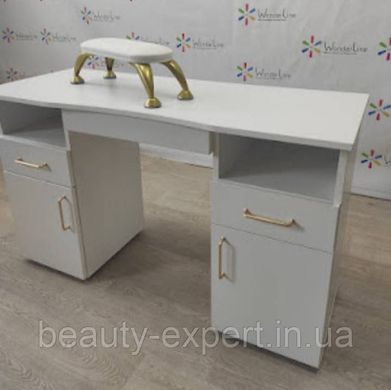 Манікюрний столик для майстра манікюру двох тумбовий в салоні краси NAIL_BR