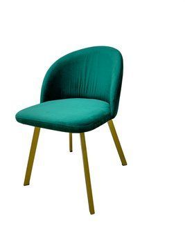 Стильный мягкий стульчик Urban Comfort с ножками Gold Удобное кресло&nbsp;для квартиры офиса или кафе КР-02gold_MR