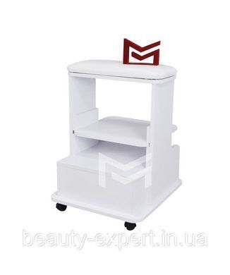 Подставка для педикюра с ящичком педикюрная пуф- подставка для ног и выдвижной полкой для инструментов