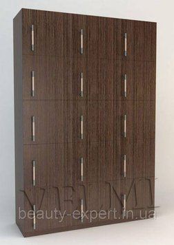 Шкафчики-ячейки для персонала Pino VM534 Шкаф - стеллаж с дверцами на 15 ячеек для фитнес клуба салона красоты
