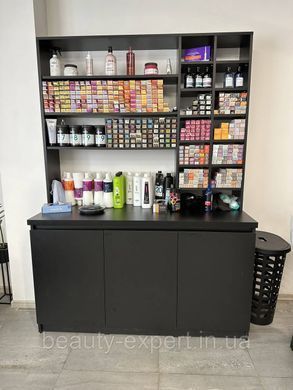 Парикмахерский шкаф -стеллаж для красок COLOR BAR VM 528_black Лаборатория для окрашивания