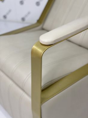 Парикмахерская профессиональная мойка Bronx Lux кресло мойка с керамикой GOLD для парикмахерских&nbsp;VM2045_G