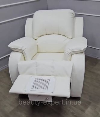 Реклайнер з витяжкою для педикюру FRG №1V педикюрне крісло-реклайнер з врізною витяжкою з фільтром Хепа