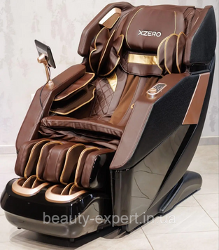 Массажне крісло для всього тіла XZERO X15 SL&nbsp;Brown&nbsp;з інфрачервоним підігрівом і AirBag​​​​​​​ для повного релаксу вдома