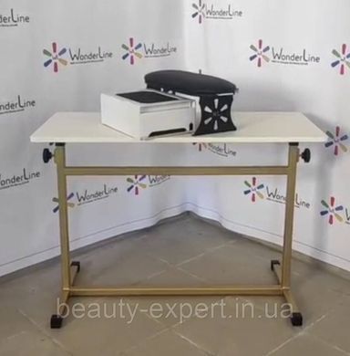 Столик з регульованою висотою 65-95 см манікюрний стіл TATU_BR у салоні краси