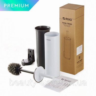 Металлическая щетка для унитаза Rixo Solido TB420White премиум класса